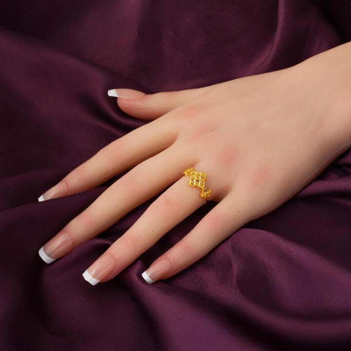 Yonca Sarmaşık 22 Ayar Altın Yüzük - 2