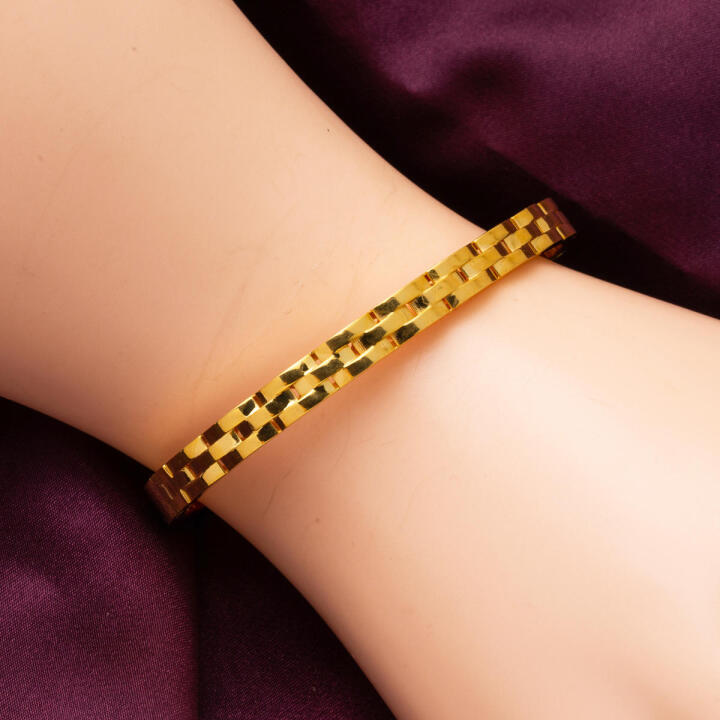 Rolex Kordon 22 Ayar Altın Kilitli Bilezik - 2