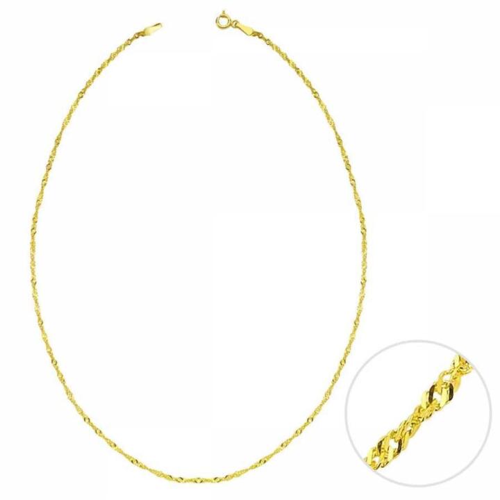 Singapur 22 Ayar Altın Zincir - 4