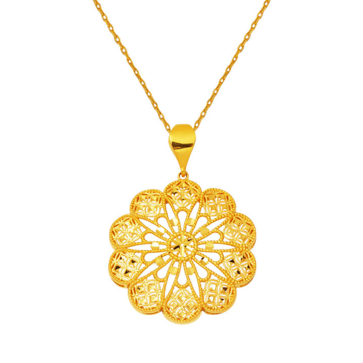 Sırma Madalyon Kolye 22 Ayar Altın - 1