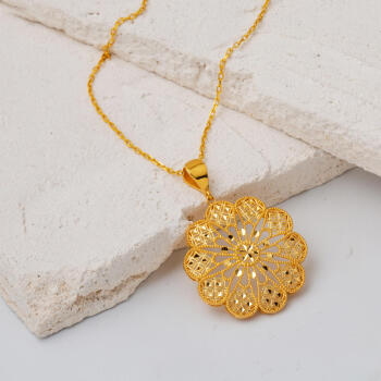 Sırma Madalyon Kolye 22 Ayar Altın - 3