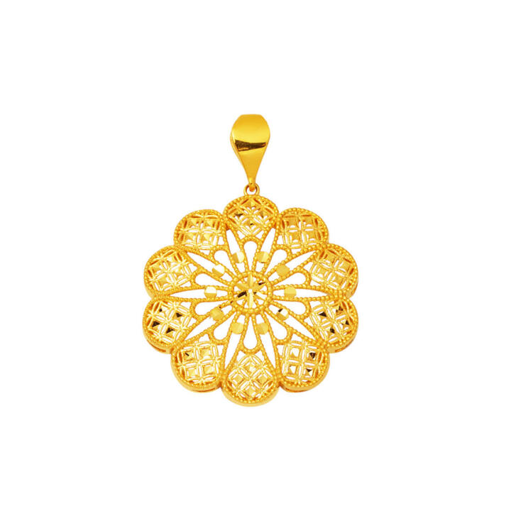 Sırma Madalyon Kolye Ucu 22 Ayar Altın - 1
