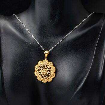 Sırma Madalyon Kolye Ucu 22 Ayar Altın - 2