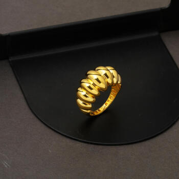 Valora 22 Ayar Saf Altın Yüzük - 4