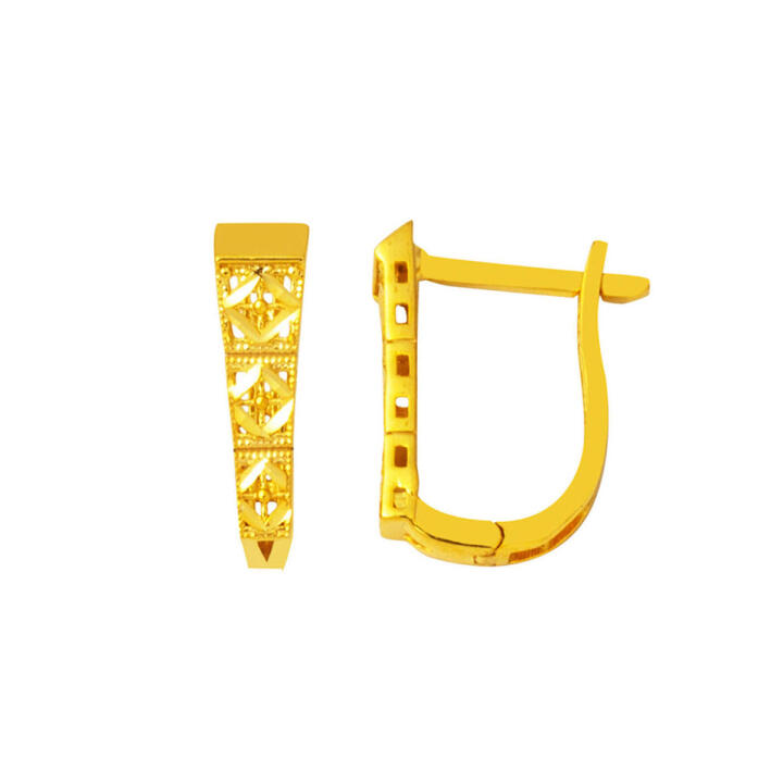 Ve 22 Ayar Altın Küpe - 1