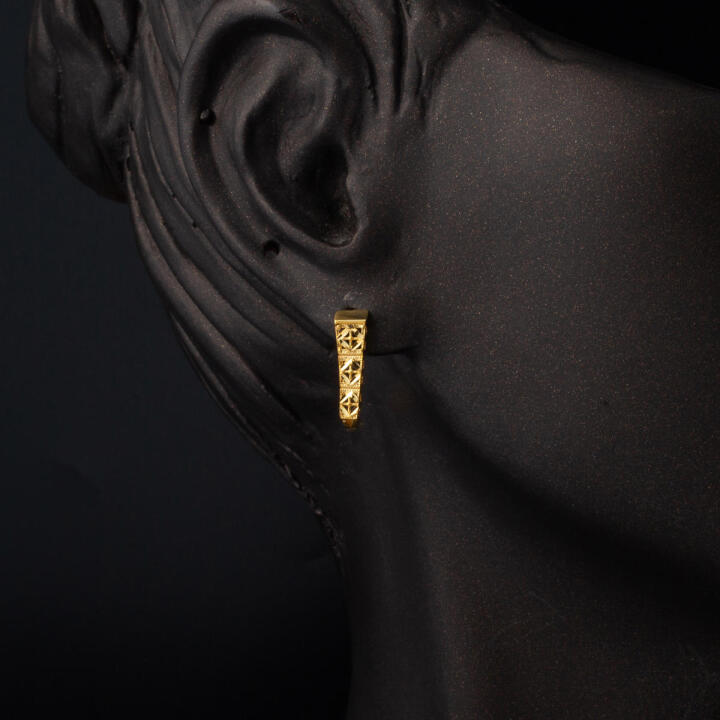 Ve 22 Ayar Altın Küpe - 2