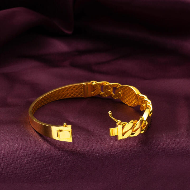 Versage 22 Ayar Altın Kelepçe Bilezik - 3
