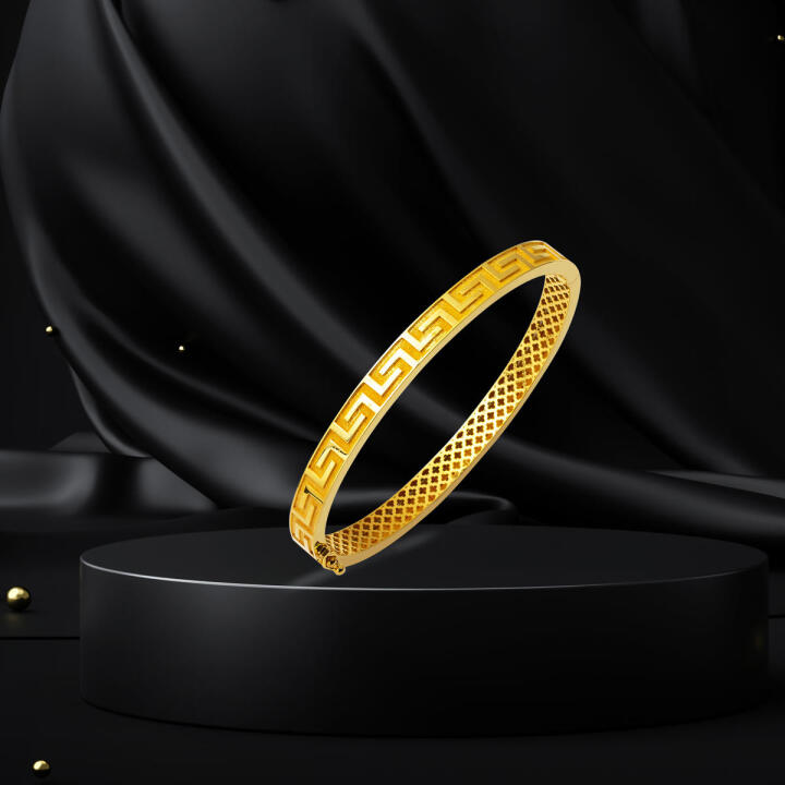 Versage 22 Ayar Kelepçe Altın Bilezik - 5