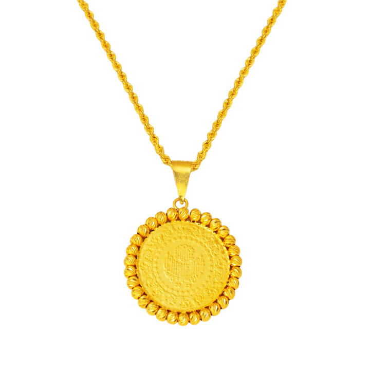 Yarım Altınlı 22 Ayar Dorikalı Kolye - 1