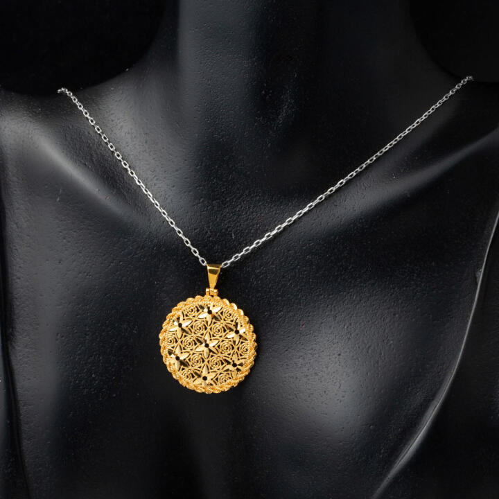 Yaşam Çiçeği 22 Ayar Altın Kolye Ucu - 2