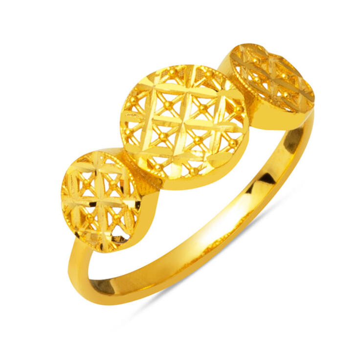 Yaşam Çiçeği 22 Ayar Altın Yüzük - 1
