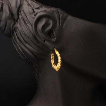 Yaşam Yıldızları 22 Ayar Altın Halka Küpe - 2