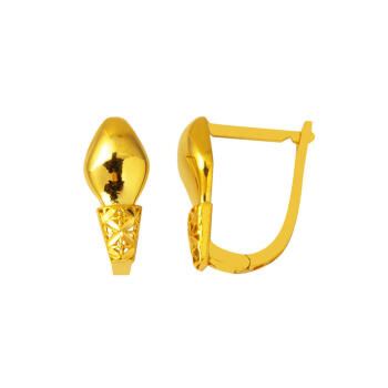 Yılan Tasarım İtalyan 22 Ayar Küpe - Bilezikçi