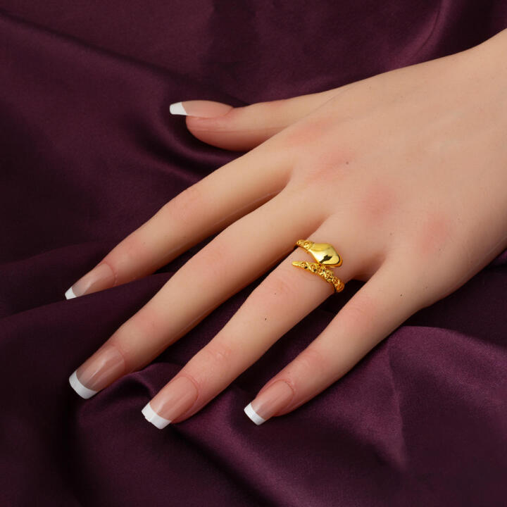 Yılan Tasarım İtalyan 22 Ayar Yüzük - 2