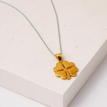 Yonca 22 Ayar Altın Kolye Ucu 2 cm. - 3