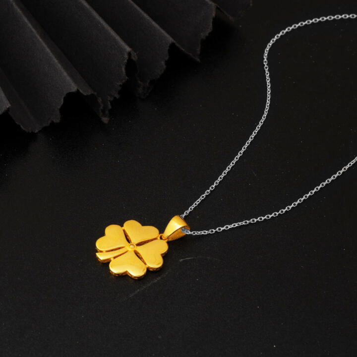 Yonca 22 Ayar Altın Kolye Ucu 2 cm. - 4