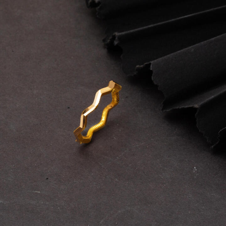 Zikzak Ajda 22 Ayar Altın Yüzük - 3